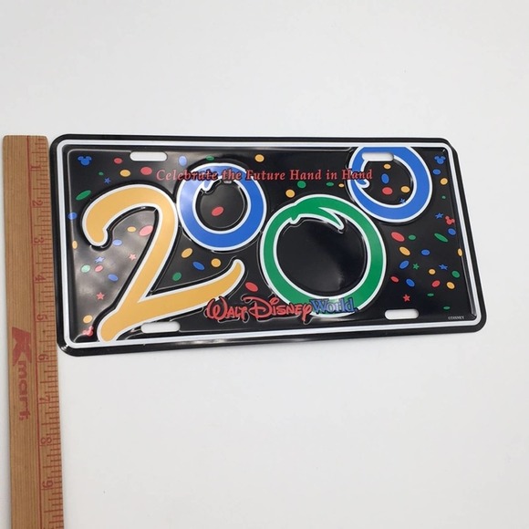 VINTAGE Disney World 2000 license plate NEW cond - Picture 7 of 9